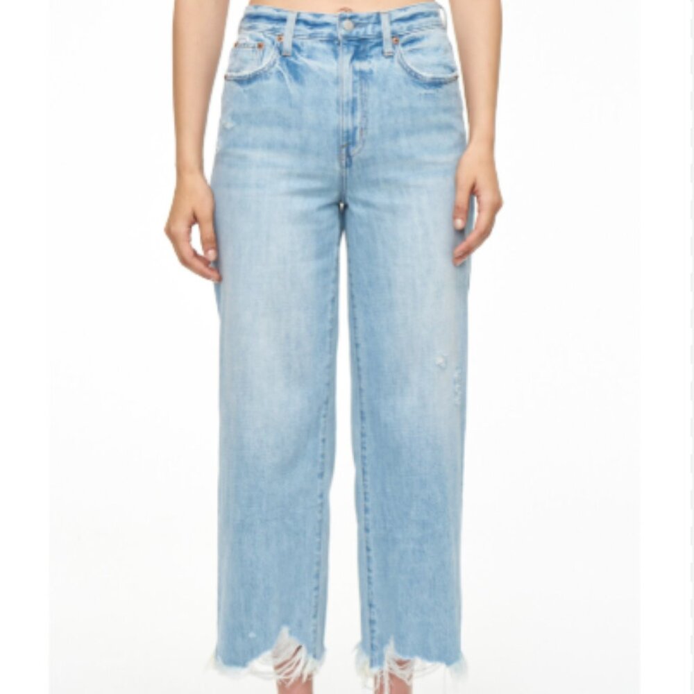 Pistola, High Rise Wide Leg Jeans